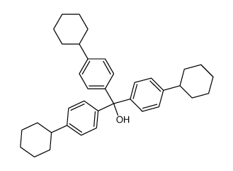 Hydroxy-tris-(4-cyclohexyl-phenyl)-methan structure