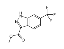 6-(三氟甲基)-1H-吲唑-3-羧酸甲酯结构式