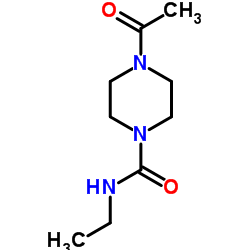 4-Acetyl-N-ethyl-1-piperazinecarboxamide structure