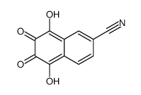 5,8-dihydroxy-6,7-dioxonaphthalene-2-carbonitrile Structure