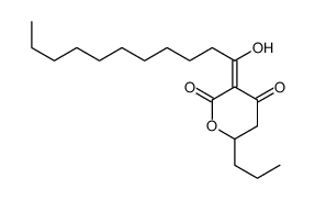 3-(1-hydroxyundecylidene)-6-propyloxane-2,4-dione Structure