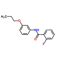 2-Fluoro-N-(3-propoxyphenyl)benzamide Structure