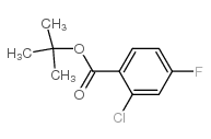 2-氯-4-氟苯甲酸叔丁酯结构式