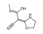 2-cyano-N-methyl-2-(1,3-oxazolidin-2-ylidene)acetamide结构式