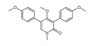 4-methoxy-3,5-bis(4-methoxyphenyl)-1-methylpyridin-2-one Structure