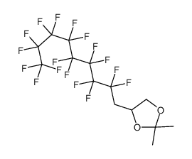 4-(2,2,3,3,4,4,5,5,6,6,7,7,8,8,9,9,9-heptadecafluorononyl)-2,2-dimethyl-1,3-dioxolane结构式