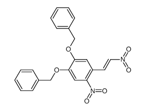 (E)-4,5-di(benzyloxy)-2,β-dinitrostyrene结构式