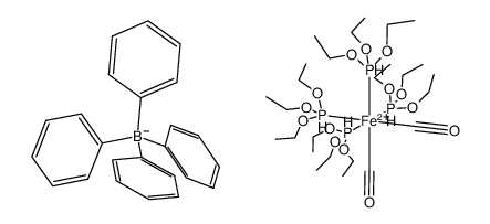 cis-[Fe(CO)2(P(OEt)3)4](BPh4)2结构式