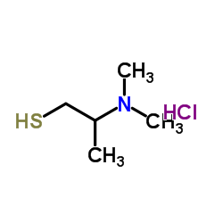 2-(Dimethylamino)-1-propanethiol hydrochloride (1:1) Structure