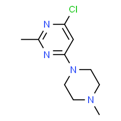 4-Chloro-2-methyl-6-(4-methylpiperazino)pyrimidine结构式