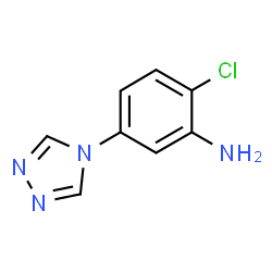 2-Chloro-5-(4H-1,2,4-triazol-4-yl)aniline结构式