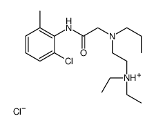 2-[[2-(2-chloro-6-methylanilino)-2-oxoethyl]-propylamino]ethyl-diethylazanium,chloride Structure