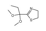 2-(1,1-Dimethoxypropyl)-4,5-dihydro-1,3-thiazole结构式