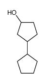 3-Hydroxy-1-cyclopentyl-cyclopentan Structure