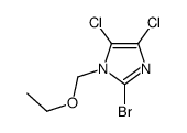 2-bromo-4,5-dichloro-1-(ethoxymethyl)imidazole Structure