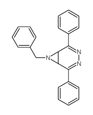 3,4,7-Triazabicyclo[4.1.0]hepta-2,4-diene,2,5-diphenyl-7-(phenylmethyl)- Structure