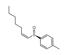 (Z)-(R)S-hept-1-enyl p-tolyl sulfoxide结构式