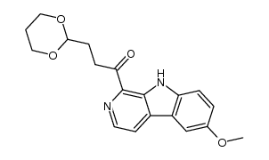 1-[3-(1,3-dioxa-2-cyclohexyl)propanoyl]-6-methoxy-β-carboline Structure