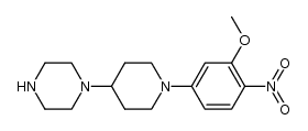 1-{1-[3-(methyloxy)-4-nitrophenyl]-4-piperidinyl}piperazine Structure