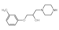 1-PIPERAZIN-1-YL-3-M-TOLYLOXY-PROPAN-2-OL Structure