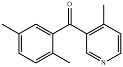 3-(2,5-Dimethylbenzoyl)-4-methylpyridine Structure