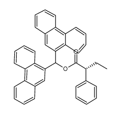 di(9-phenanthryl)methyl (R)-2-phenylbutanoate Structure