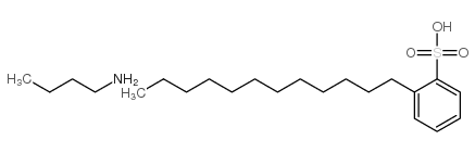 dodecylbenzenesulphonic acid, compound with butylamine (1:1)结构式