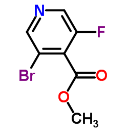 3-溴-5-氟异烟酸甲酯结构式