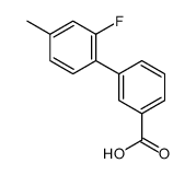 2-Fluoro-4-methylbiphenyl-3-carboxylic acid structure