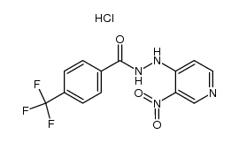 N'-(3-nitropyridin-4-yl)-4-(trifluoromethyl)benzohydrazide hydrochloride Structure