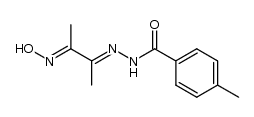 HONC(CH3)C(CH3)NNHC(O)C6H4CH3-p结构式