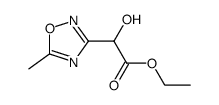 ethyl hydroxy(5-methyl-1,2,4-oxadiazol-3-yl)acetate结构式