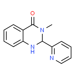 3-Methyl-2-pyridin-2-yl-2,3-dihydro-1H-quinazolin-4-one结构式