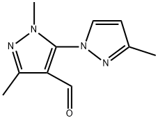 2',3,5'-Trimethyl-2'h-[1,3'-bipyrazole]-4'-carbaldehyde Structure