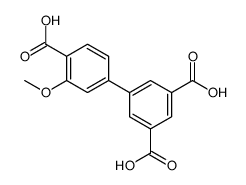 5-(4-carboxy-3-methoxyphenyl)benzene-1,3-dicarboxylic acid结构式