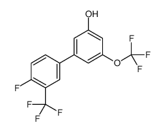 3-[4-fluoro-3-(trifluoromethyl)phenyl]-5-(trifluoromethoxy)phenol结构式