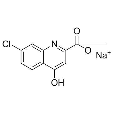 7-氯喹炔酸钠盐结构式