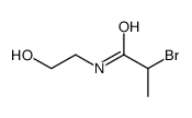 2-bromo-N-(2-hydroxyethyl)propanamide Structure