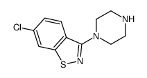 6-Chloro-3-(piperazin-1-yl)benzol[d]isothiazole Structure