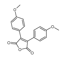 3,4-bis(4-methoxyphenyl)-2,5-dihydrofuran-2,5-dione Structure