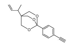 1-but-3-en-2-yl-4-(4-ethynylphenyl)-3,5,8-trioxabicyclo[2.2.2]octane Structure