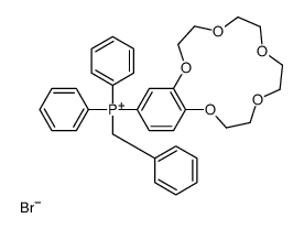 benzyl-(2,5,8,11,14-pentaoxabicyclo[13.4.0]nonadeca-1(15),16,18-trien-17-yl)-diphenylphosphanium,bromide结构式