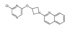 2-(3-((6-chloropyrazin-2-yl)oxy)azetidin-1-yl)quinoline结构式