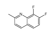 7,8-difluoro-2-methylquinoline结构式