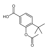 3-acetyloxy-4-tert-butylbenzoic acid Structure