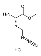 methyl (S)-2-amino-4-azidobutanoate hydrochloride结构式