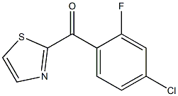 (4-chloro-2-fluorophenyl)-(1,3-thiazol-2-yl)methanone Structure