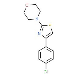 4-[4-(4-Chlorophenyl)-1,3-thiazol-2-yl]morpholine structure