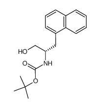 (2S)-2-((tert-butoxycarbonyl)amino)-3-(1-naphthyl)-1-propanol Structure