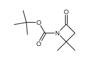N-(tert-butoxycarbonyl)-4,4-dimethylazetidin-2-one structure